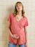 T-shirt grossesse col V vieux rose - vertbaudet enfant 