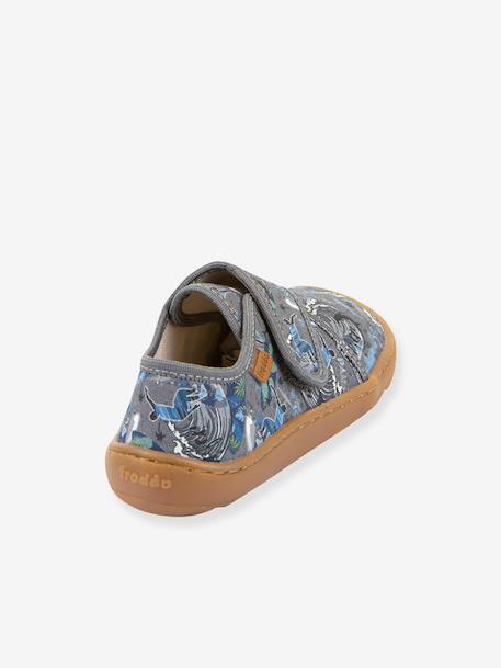FRODDO barefoot sloffen met print voor kinderen fuchsia+grijs+roze, bedrukt - vertbaudet enfant 