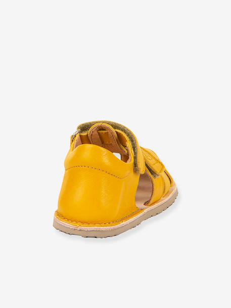 Sandales barefoot FLEXY F enfant Froddo bleu ciel+corail+jaune+rose poudré - vertbaudet enfant 