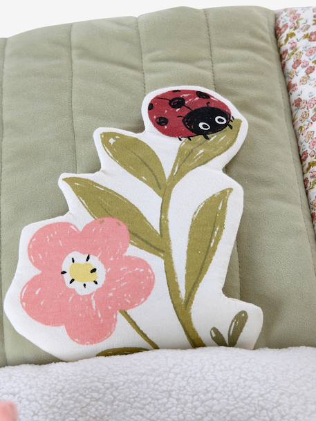 Zacht speelkleed CROQUE LA VIE beige+ecru+rood+sinaasappel - vertbaudet enfant 