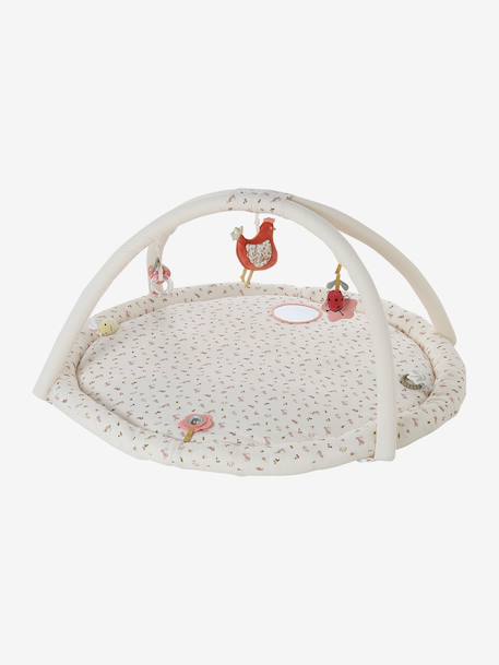 Meegroei speelmat met bogen en rand BABYLON beige+rood+sinaasappel+wit - vertbaudet enfant 
