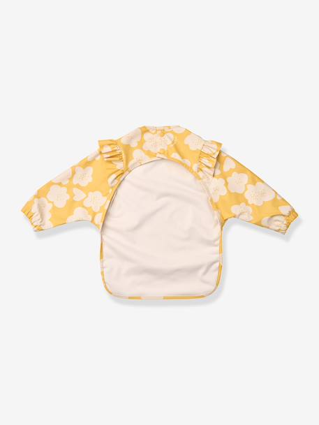 Slabbetje met mouwen Merle - LIEWOOD ecru+geel+geel, bedrukt+lichtroze+rouge+rozen+wit - vertbaudet enfant 