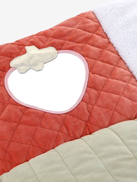 Tapis d'éveil moelleux et ludique beige+écru+noir+orange+rouge - vertbaudet enfant 