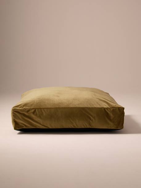 Housse matelas velours rectangle kaki - vertbaudet enfant 