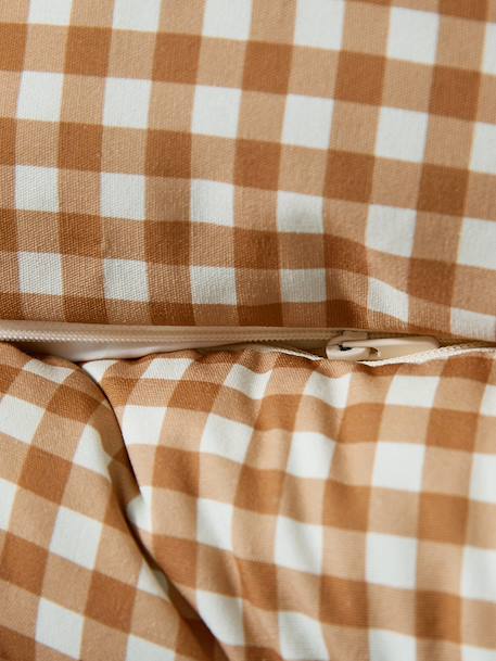 Gequilte mand voor huisdier FAMILY hazelnoot+klei+wit, gestreept - vertbaudet enfant 