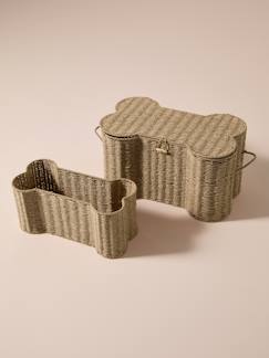 -Lot 2 coffres jouets corde forme os