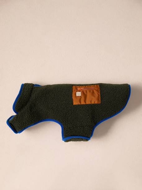Hondenmantel van fleece beige+kaki - vertbaudet enfant 