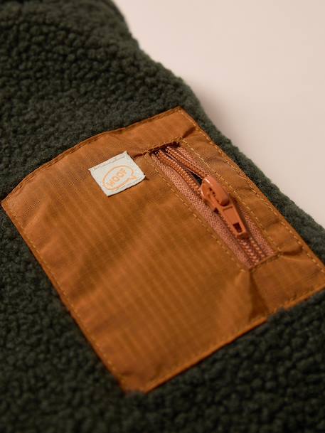 Hondenmantel van fleece beige+kaki - vertbaudet enfant 