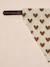 Bandana chien coton blanc imprimé+carreaux beige+marron imprimé - vertbaudet enfant 