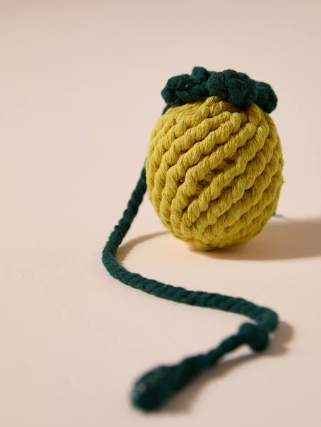 Lot 2 jouets corde chien fruits jaune - vertbaudet enfant 
