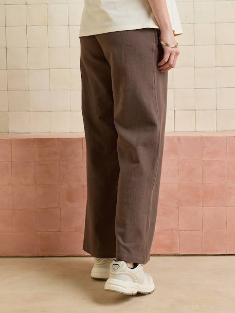 Pantalon droit grossesse chocolat - vertbaudet enfant 