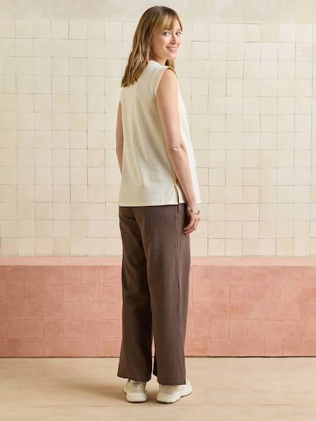 Pantalon droit grossesse chocolat - vertbaudet enfant 