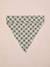 Bandana chien coton blanc imprimé+carreaux beige+marron imprimé - vertbaudet enfant 