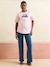 T-shirt manches courtes allaitement coton bio rose - vertbaudet enfant 