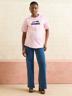 -T-shirt met korte mouwen borstvoeding biologisch katoen