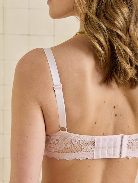 Lot 2 soutien gorge allaitement dentelle rose pâle - vertbaudet enfant 
