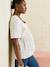 Zwangerschapsblouse met V-hals ecru - vertbaudet enfant 