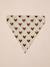Bandana chien coton blanc imprimé+carreaux beige+marron imprimé - vertbaudet enfant 