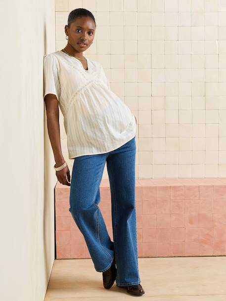 Blouse grossesse col V écru - vertbaudet enfant 