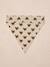 Bandana chien coton blanc imprimé+carreaux beige+marron imprimé - vertbaudet enfant 