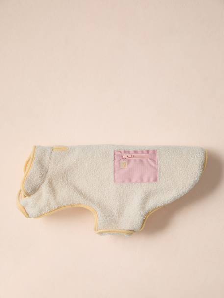 Hondenmantel van fleece beige+kaki - vertbaudet enfant 