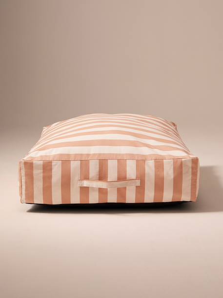 Housse matelas coton rectangle carreaux bleu+rayé blanc - vertbaudet enfant 
