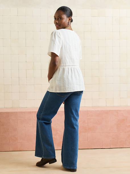 Blouse grossesse col V écru - vertbaudet enfant 