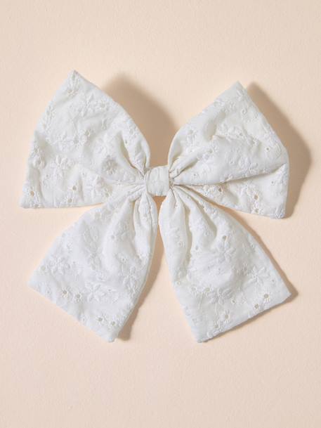 Noeud coton broderie animal beige - vertbaudet enfant 