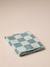 Housse matelas coton rectangle carreaux bleu+rayé blanc - vertbaudet enfant 