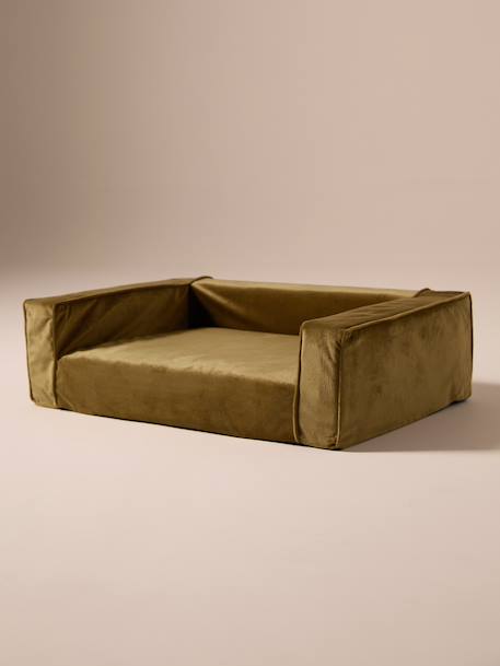 Middelgrote fluweel / velours hondensofa brons - vertbaudet enfant 