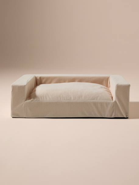 Sofa chien moyen velours côtelé écru - vertbaudet enfant 