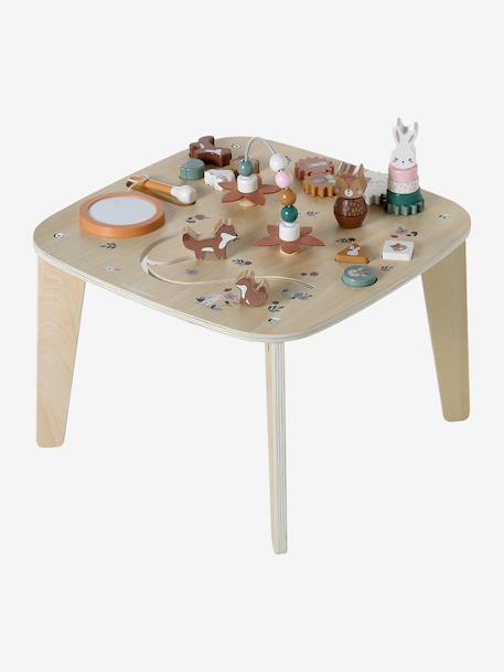 Table d'activités en bois FSC® bois+écru - vertbaudet enfant 