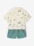 Babyset overhemd short babyjongen smaragdgroen - vertbaudet enfant 