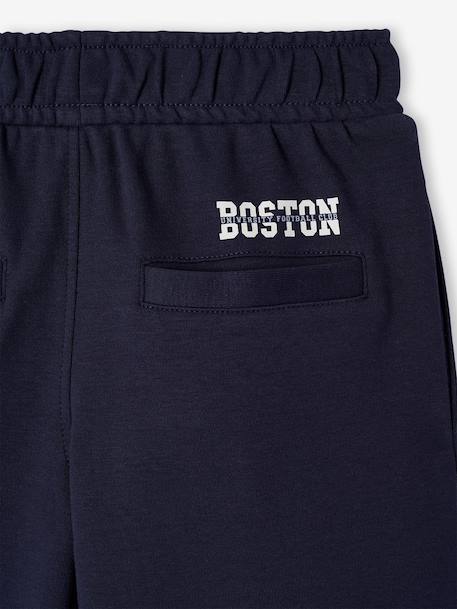 Wijde joggingbroek voor jongens marineblauw - vertbaudet enfant 