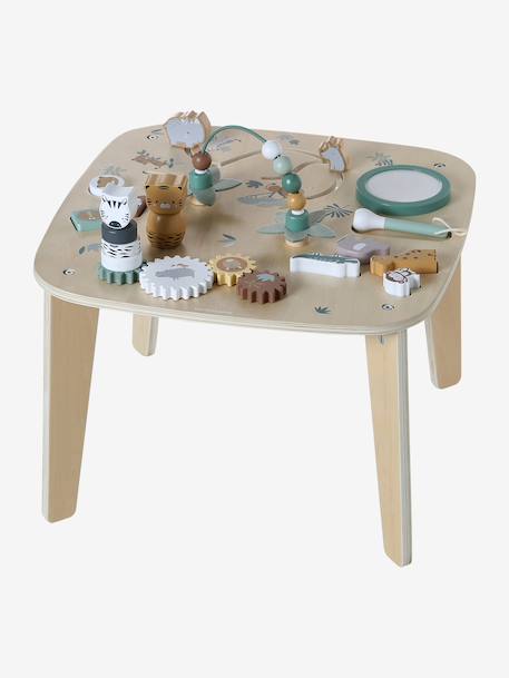 Table d'activités en bois FSC® bois+écru - vertbaudet enfant 