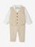 Ensemble 4 pièces bébé garçon cérémonie beige - vertbaudet enfant 