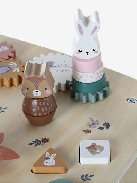 Table d'activités en bois FSC® bois+écru - vertbaudet enfant 