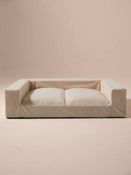 XL Sofa hond fluweel / velours ecru - vertbaudet enfant 