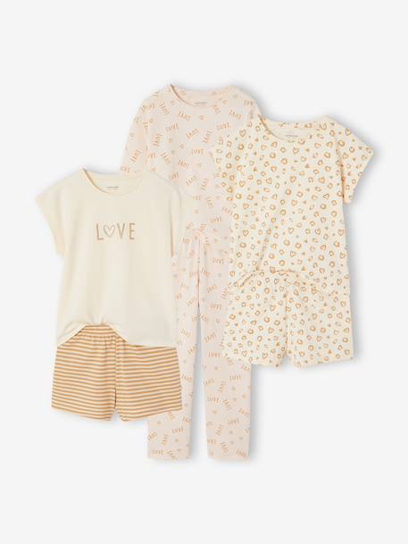 Fille-Pyjama, surpyjama-Lot de 3 pyjamas léopard