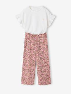 -Ensemble T-shirt pantalon large fille