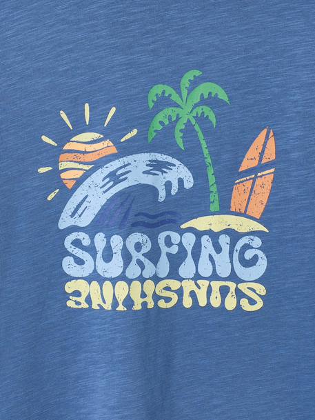 T-shirt manches courtes bleu - vertbaudet enfant 