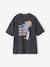 Oversized t-shirt voor jongens van katoen antraciet - vertbaudet enfant 
