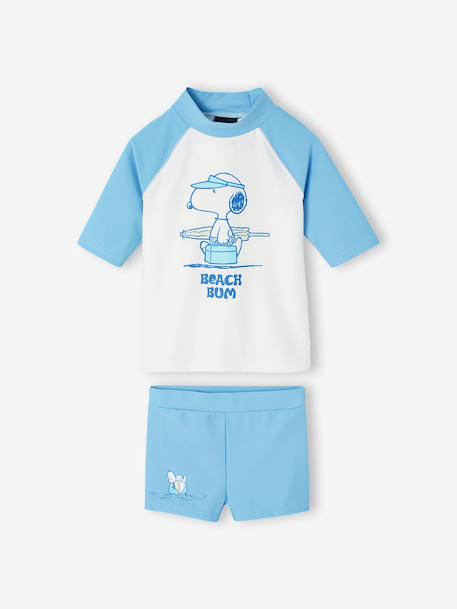 Maillot de bain anti UV Snoopy bleu ciel - vertbaudet enfant 