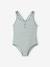 Maillot de bain 1 pièce rayures vert sauge - vertbaudet enfant 