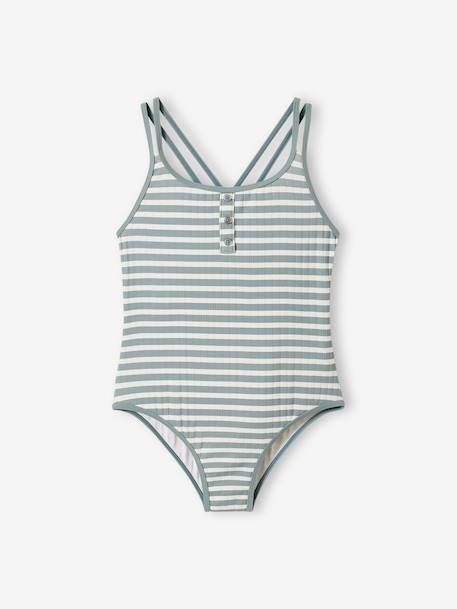 Fille-Maillot de bain-Maillot de bain 1 pièce rayures