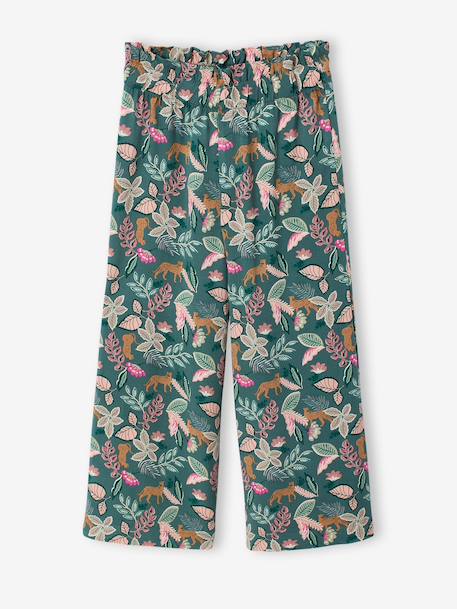 Ensemble T-shirt pantalon large fille blush+écru - vertbaudet enfant 