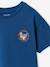 Jongensshirt met motief op de voor- en achterkant hemelsblauw+oceaanblauw+rozenhout+wit - vertbaudet enfant 