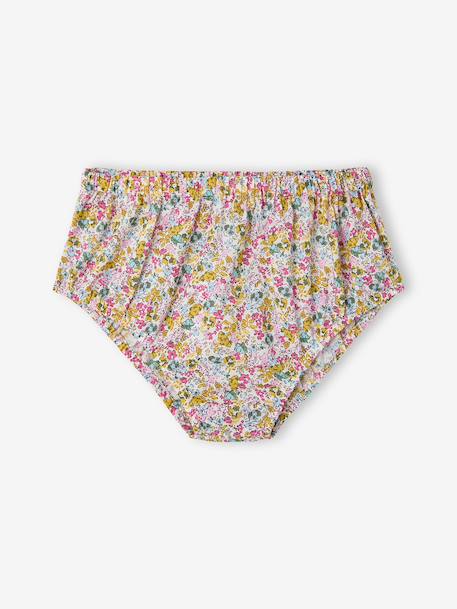 Babyjurk met bijpassende slipjes for girls van biologisch katoen meerkleurig - vertbaudet enfant 