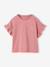 Ensemble T-shirt pantalon large fille blush+écru - vertbaudet enfant 