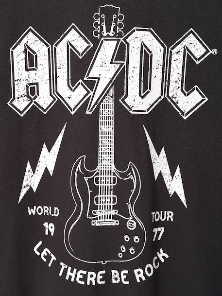 ACDC t-shirt met korte mouwen antraciet - vertbaudet enfant 
